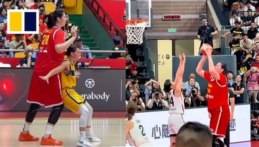 China’s “moving Great Wall” basketballer makes senior team debut