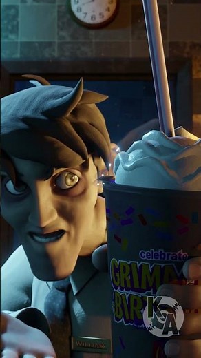 Afton drinks the grimace shake?! #shorts