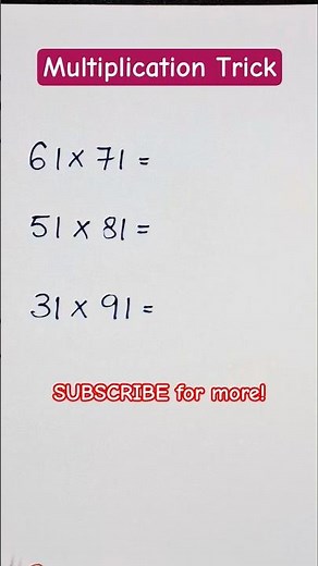 Multiply 2 Digit Number in Seconds🔥 Easy Trick! #multiplication #competitiveexams #vedicmaths #maths