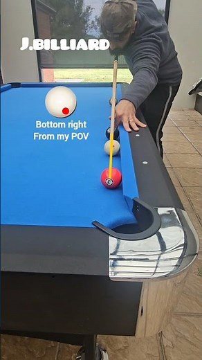 Basic Cue Ball Control for Beginners #jbilliard #8ballpool #trickshots