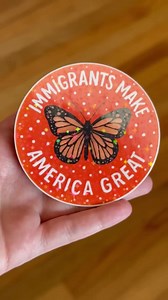Immigrants Make America Great Sticker | Anti Trump, Anti Fascism, Abolish ICE, Human Rights, No One is Illegal on Stolen Land - Etsy