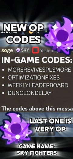 NEW OP CODES! #codes #skyfighters #roblox #roblox