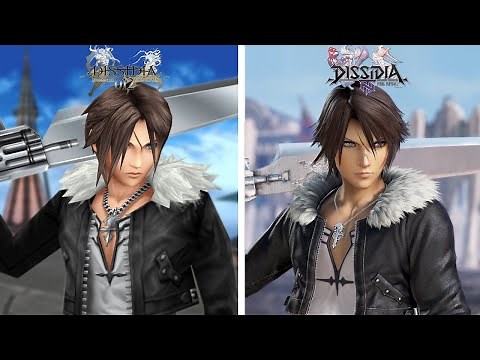 Dissidia Final Fantasy - All Character Models Comparison - Dissidia 012 vs Dissidia NT