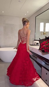 Our FRANCIS Maxi Dress in red combines editorial elegance with effortless movement.⁠ | Babyboo Fashion