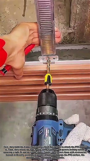 Installation Of Wood-look Plastic Ceilings #job #skills #workers #building #wood