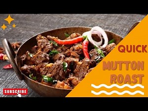 Easy and Quick Mutton Roast Recipe | Keto Friendly Mutton Roast | Mutton Roast