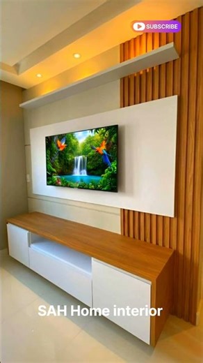 TV Unit Design 2025 | LCD Panel new Design | TV Cabinet design | #shorts #youtubeshorts #tvunit