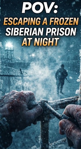 POV: Escaping a Frozen Siberian Prison at Night