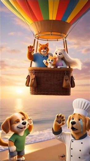 From Crash to Friendship… A Goodbye They’ll Never Forget😔💔 #usa #canada #animation #cartoon #cat #ai