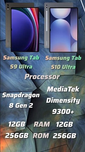 Samsung Tab S9 Ultra vs Samsung Tab S10 Ultra *Comparison* #shorts