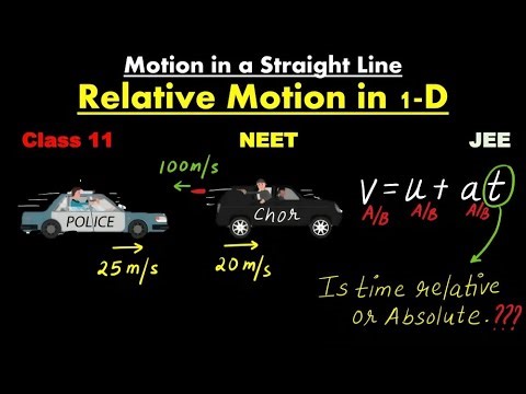Relative Motion in 1D (BEGINNING) | Class 11 | NEET | JEE | NCERT
