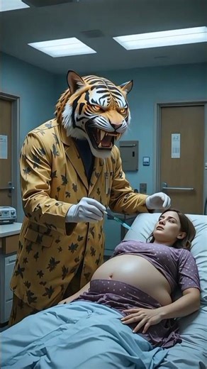 ❤Evolution of animal: Tiger Doctor with a pregnant woman in the hospital operating room🐅🐯#shorts