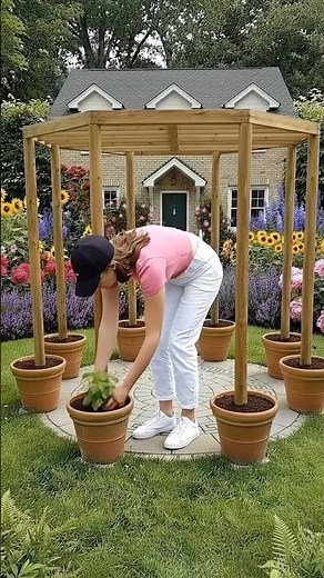 This Garden Pergola Setup Is So Beautiful 😍🌸 | Dream Backyard Idea
