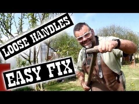 How to fix a wobbly garden tool handle without tools!