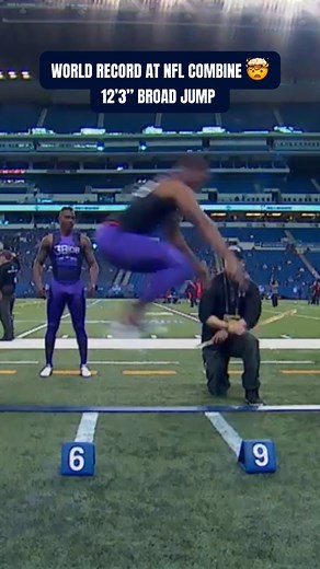 combine record? world record 😤 Byron Jones set the broad jump world record at the 2015 #NFLCombine! | Dallas Cowboys