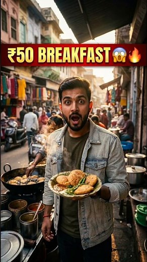 ₹50 Mein Best Rajasthani Breakfast 😱🔥 | Street Food India | Cheap & Tasty Food