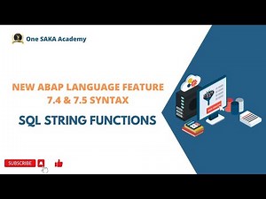 New ABAP Syntax- SQL String Functions