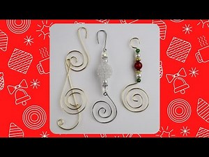 DIY Christmas Tree Ornament Hangers // Day 1 of the 10-Day Wire Gift Making Challenge