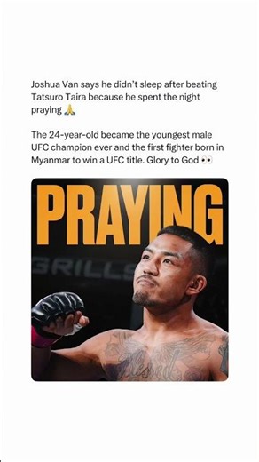 Joshua Van Stayed Praying 🙏
