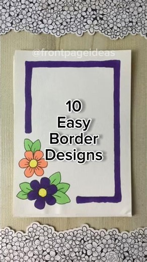 10 Easy front page design for school projects and idea note journals | Aesthetic Girl #shorts #howto
