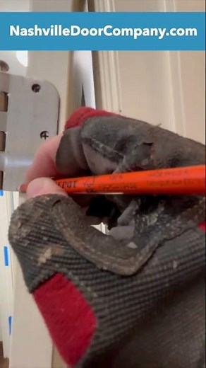 How where to place the hinge on the door and the door jamb