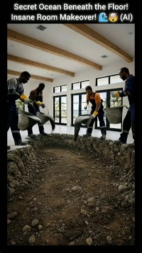 Hidden Ocean Treasure Beneath the Floor 🌊🤯 (AI)