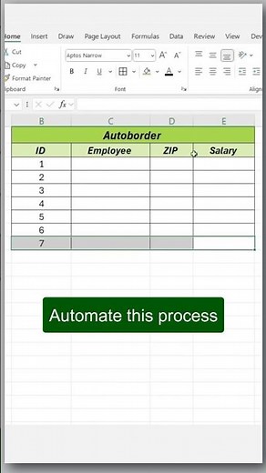 🔥 Excel में Borders Automatically लगाओ! 😱 | Conditional Formatting Magic | #ExcelTips #Shorts