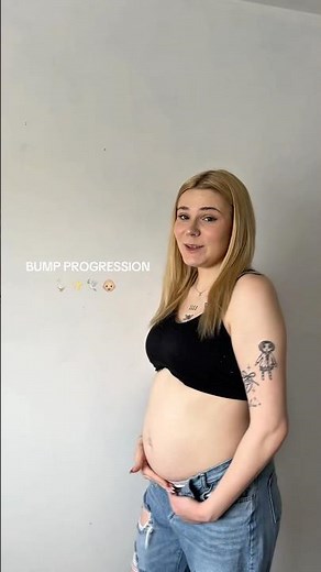 16 weeks - 28 weeks bump progression #pregnant