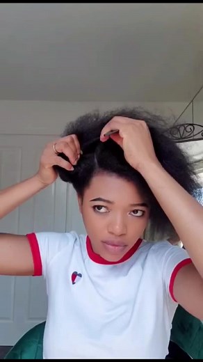 DIY easy hairstyle #hairstyle #protectivestyles #olivia_chukwu
