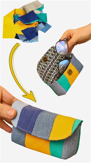 119K views · 1.1K reactions | DIY Scrap Fabric Glasses Case easily Miarti✂️ | Miarti - Wiederverwendung | Facebook