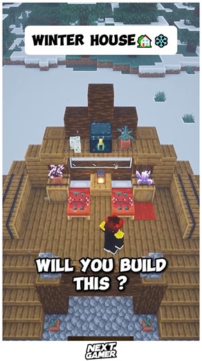 NextGamer on Instagram: "🌨️ Minecraft Snow Cabin Retreat Build a peaceful winter home surrounded by snow-covered trees and glowing lights! 🏡✨ Perfect for survival nights or festive vibes with friends. 🎅☕ #MinecraftCozyHouse #WinterBuild #SnowyMinecraft #MinecraftCabin #CozyBase #MinecraftBuildIdeas #CreativeMinecraft"