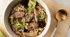 Ramen au bœuf à la coréenne