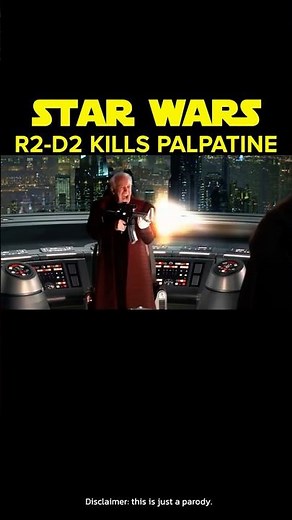 Star Wars Mace Windu lets R2-D2 kill Palpatine in Treason scene