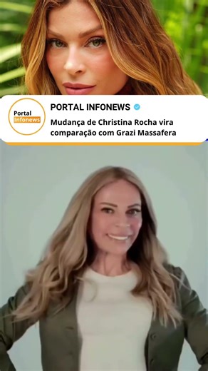 Christina Rocha's transformation sparks comparisons to Grazi Massafera #tv #sbt