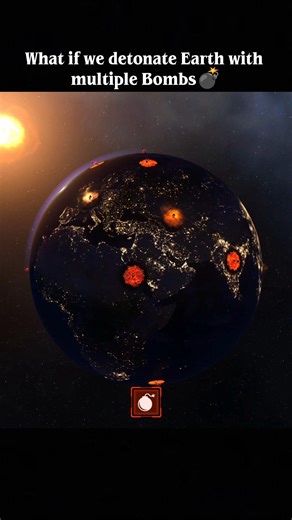 Can Earth survive multiple explosions? 🌍💥#youtubeshorts #spacefacts #explosion #science #cosmos