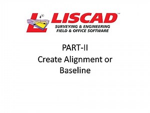 HOW TO CREATE ALIGNMENT IN LISCAD SHOFTWARE