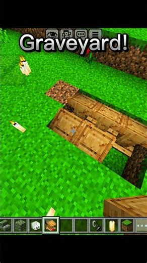 Minecraft graveyard #minecraft