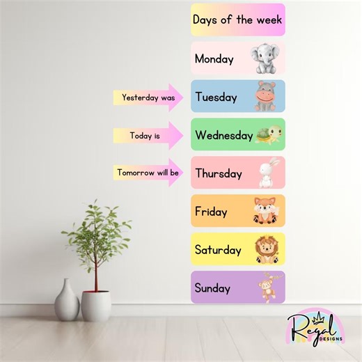 Days of the Week Flash Cards Printable | Classroom Printables | ECD Teaching Resources | Instant Download - Etsy