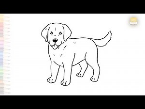 Golden Retriever drawing | Easy dog drawing tutorials | How to draw A Golden Retriever | #artjanag