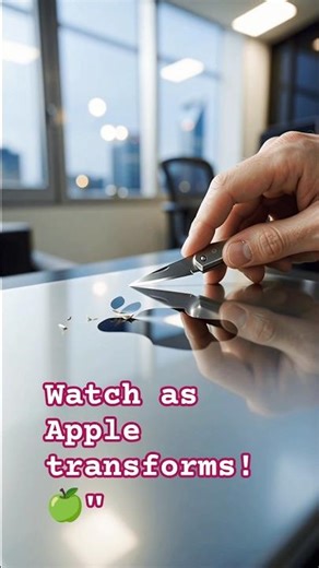 Relaxing ASMR cut of famous logos – don’t miss it! ✂️" / "ASMR #apple #ASMR