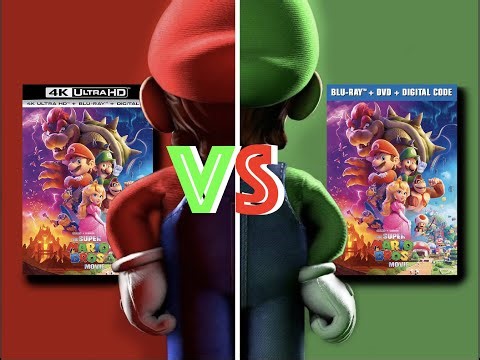 ▶ Comparison of The Super Mario Bros Movie 4K (2K DI) HDR10 vs 2023 Edition