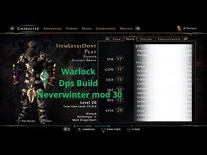 Warlock Dps Build Neverwinter mod 30