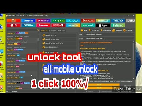 Unlock tool support model and unlock and Frp unlock Oppo, Vivo, MI,