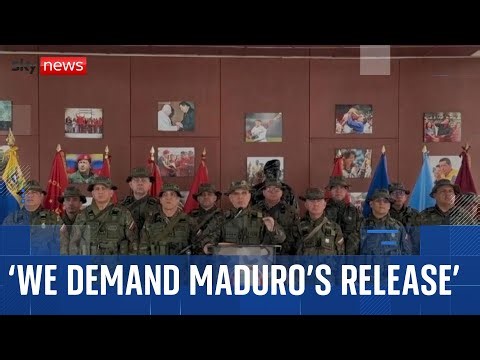 Venezuelan military calls for Maduro's release and warns of US 'colonialism'