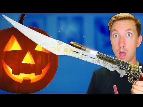 5 Horror Video Game Gadgets in REAL LIFE vs Fruit Ninja