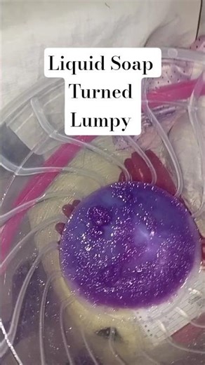 Here's a Lumpy Liquid Soap #lumpyliquidsoap,#smellysoap