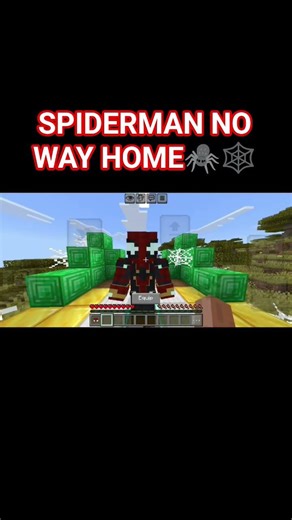 SPIDERMAN NO WAY HOME MINECRAFT SUIT 😱 SHORTS EDITION#minecraft#spiderman#shorts