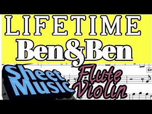 Lifetime Ben&Ben Sheet Music for C Instruments | Flute | Violin