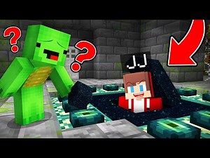 JJ Built a Base Under ENDER PORTAL To Prank Mikey in Minecraft (Maizen)