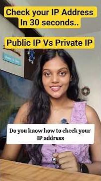 How to check your IP address in 30s.. Private vs Public IP explained #ytshorts #cybersecurity